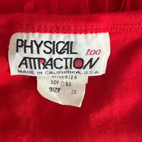 PHYSICAL ATTRACTION-NWT-Women Red FringeBeaded Sleeveless Shirt-PLUS Size 3X - Picture 5 of 8